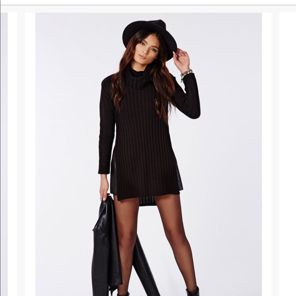 Side Split Roll Neck Jumper